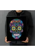 Diamond Dotz Haft diamentowy - Adults Flocked Neon Sugar Skull 35.5x45.7cm
