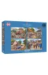 Puzzle 4x500 Ewakuacja i szcz�liwy powr�t 110259 Gibsons