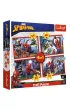 Puzzle 4w1 - Bohaterski SpiderMan (35+48+54+70 el.) Trefl