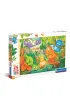 Puzzle 24 el. Maxi SuperColor. Dinos Happy Oasis Clementoni