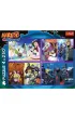 Puzzle 4x250 el. Przygody Naruto Uzumaki Trefl