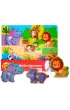 Uk�adanka drewniana ZOO 7 el. Smily Play