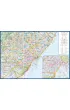 Barcelona city street map 1:20 000 laminat 2025
