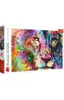Puzzle 1000 el. Kolorowy lew Trefl