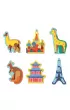 Puzzle Mapa �wiata z elementami w kszta�cie budynk�w i zwierz�t 5+ Mudpuppy