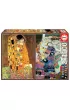 Puzzle 2x1000 el. Poca�unek, Dziewica, Gustav Klimt Educa