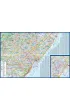 Barcelona laminowany przewodnik i mapa 2w1