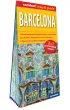 Barcelona laminowany przewodnik i mapa 2w1