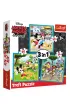 Puzzle 3w1 (20+36+50 el.) Myszka Miki z przyjaci�mi Trefl