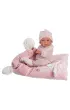 Lalka 73860 bobas Nica na r�owym kocyku 38cm Llorens
