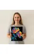 Diamond Dotz Haft diamentowy - Adults Flocked Neon Floral 35.5x45.7cm