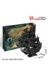 Puzzle 3D 308 el. Okr�t piracki Zemsta Kr�lowej Anny XL Cubic Fun