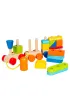 Poci�g drewniany z klockami 36X12X9 PLX PUD SMILY PLAY AC7621