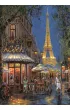 Puzzle 500 el. Night At The Eiffel Cafe Clementoni