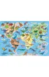 Puzzle 70 el. Mapa �wiata. Dinozaury Jako