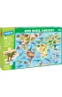 Puzzle 70 el. Mapa �wiata. Dinozaury Jako