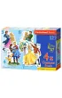 Puzzle 4w1 - Zakochane ksi�niczki (4+5+6+7 el.) Castorland