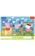 Puzzle 3x50 el. Si�a przyja�ni Peppa Pig Trefl