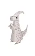 Kolorowanka 3D Dinozaur Parasaurolophus