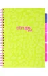 Strigo Ko�ozeszyt Pads A4 Neon zielony kratka 100 kartek