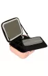 Kosmetyczka organizer na kosmetyki bi�uteri� kuferek z lusterkiem 10-krotne powi�kszenie r�owy