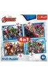 Puzzle 4w1 - Odwa�ni Avengersi (35+48+54+70 el.) Trefl