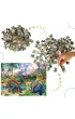 Puzzle 120 el. Dinozaury przy wulkanach Castorland