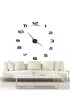 Zegar �cienny naklejany DIY du�y regulowany 80-120cm czarny 12 cyfr
