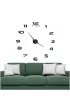 Zegar �cienny naklejany DIY du�y regulowany 80-120cm czarny 12 cyfr