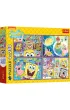 Puzzle 4x250 el. Szalony �wiat Sponge Boba Trefl