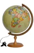 Globus polityczny pod�wietlany drewniana stopka 32 cm