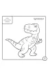 Kolorowanka z kredk� Dinozaury