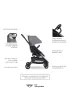 Easywalker Kompaktowy w�zek spacerowy Mini Buggy Turn z obrotowym siedziskiem 360� Soho Grey (uszkodzone opakowanie)