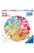 Puzzle okr�g�e 500 el. Circle of Colors. Paleta kolor�w. Desery Ravensburger