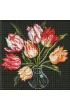 Ideyka Diamentowa mozaika bez ramy - Eleganckie tulipany 30x30cm