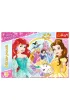 Puzzle 100 el. Glitter. Wspomnienia Belli i Arielki. Disney Princess Trefl