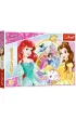 Puzzle 100 el. Glitter. Wspomnienia Belli i Arielki. Disney Princess Trefl