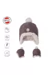 Lodger Dwuwarstwowa zimowa czapeczka z polaru wrzosowa Fleece Mauve 1-2 l.