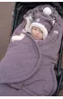 Lodger Dwuwarstwowa zimowa czapeczka z polaru wrzosowa Fleece Mauve 1-2 l.