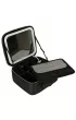 Kosmetyczka organizer na kosmetyki bi�uteri� kuferek z lusterkiem LED czarny