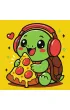 Ideyka Malowanie po numerach - ��wik i pizza 25x25cm