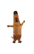 Kostium str�j karnawa�owy przebranie dmuchany dinozaur T-REX Gigant br�zowy 1.5-1.9m