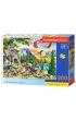 Puzzle 300 el. Wolf Family and Eagles Castorland