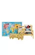 Puzzle 60 el. Puzzlove CzuCzu. Zwierzta. Mapa wiata Bright Junior Media