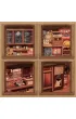 Puzzle Miniaturowy domek Book Nook Zapach kawy Habarri