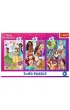Puzzle 3x80 el. Ksi�niczki przyjaci�ki Trefl