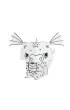 Kolorowanka CubeHead, 3D MINI, "Smok"