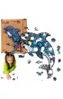Puzzle drewniane eko 84 el. Delfin A4 PuzzleOK