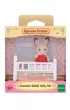 Sylvanian Dziecko kr�lik�w z czekoladowymi uszami z ��eczkiem
