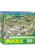 Puzzle 100 el. Smartkids - Dinosaurs Eurographics